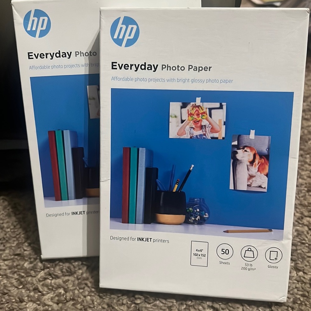 Hewlett-Packard photo paper